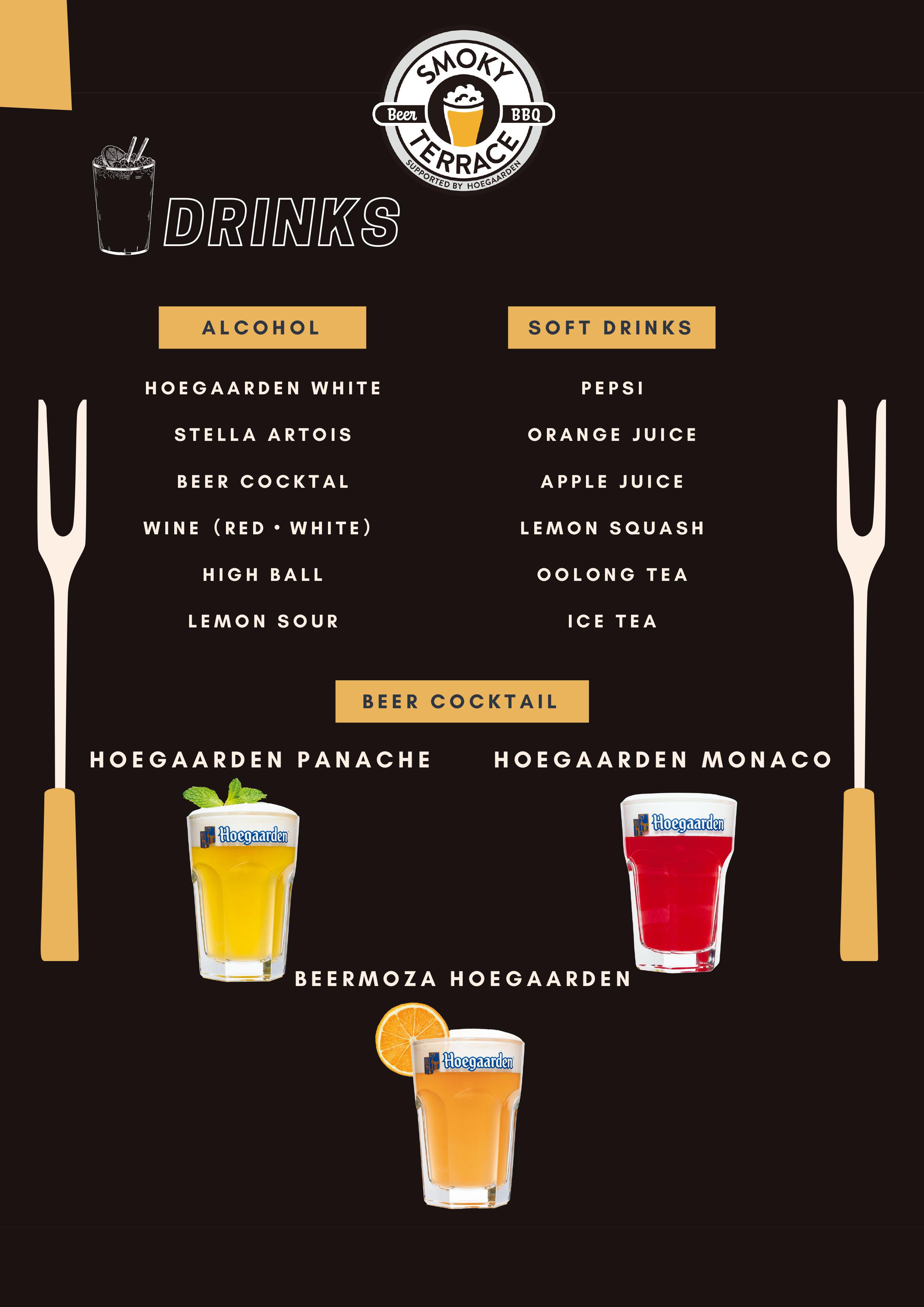 Drinks menu